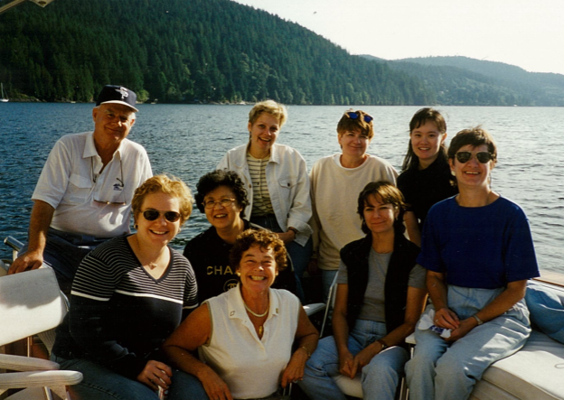 Murray Leith’s annual firm boat trip (current CFO Cecilia Wong back right) – 1990s.