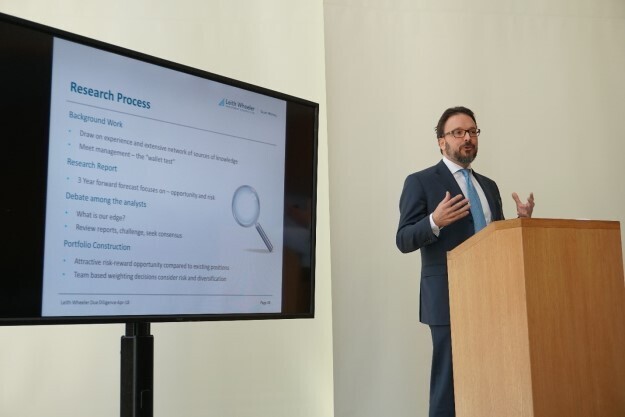 Nick Szucs presenting our research process at client event – Toronto 2018.