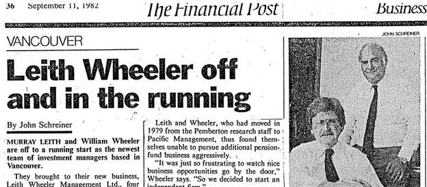 Leith Wheeler off and in the running